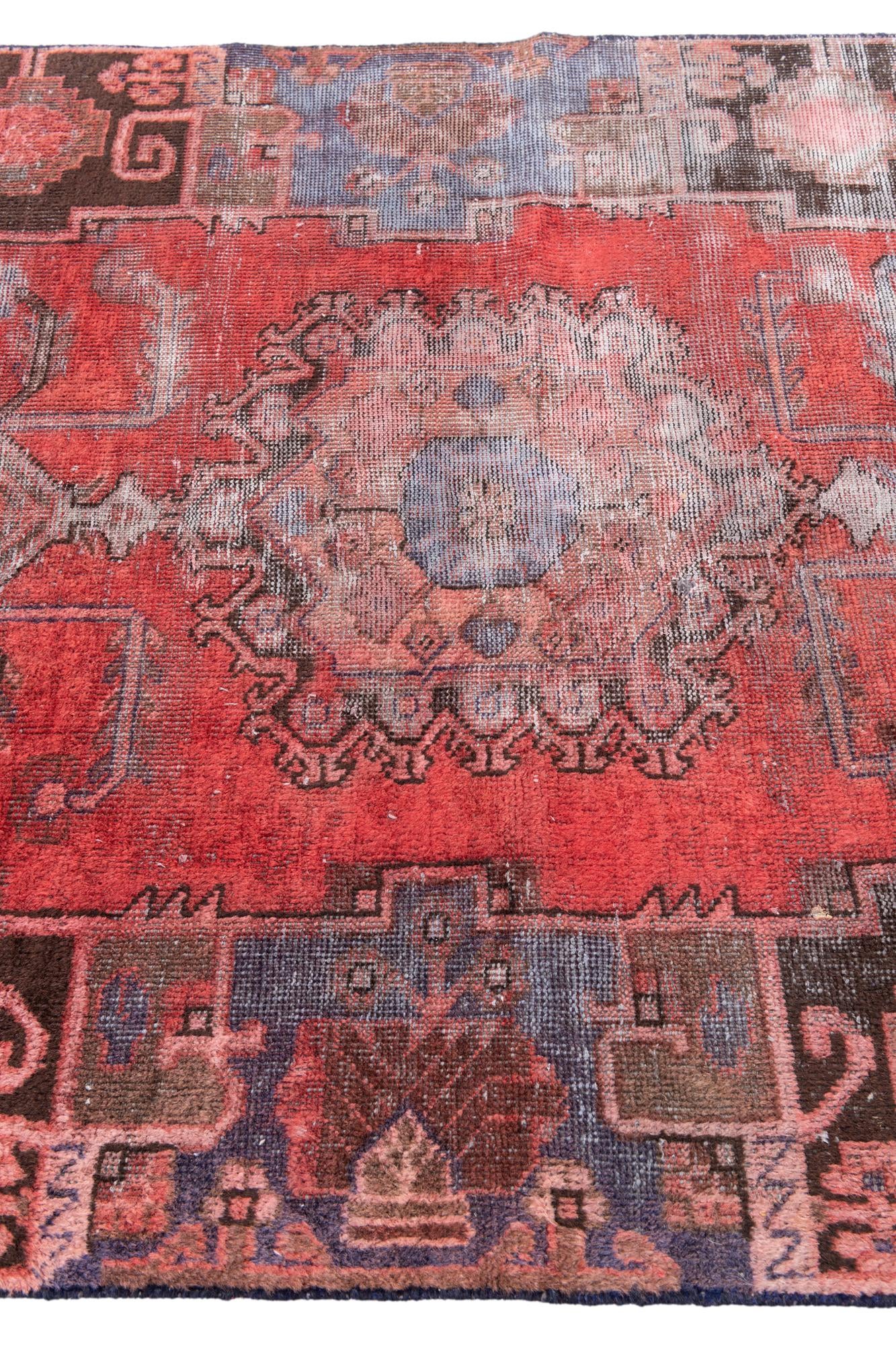 4' x 7' 6 Hand Knotted Ultra Vintage Persian Wool Rug