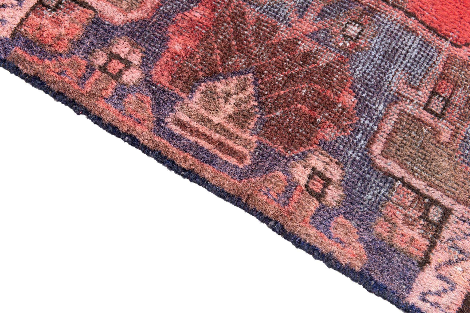 4' x 7' 6 Hand Knotted Ultra Vintage Persian Wool Rug