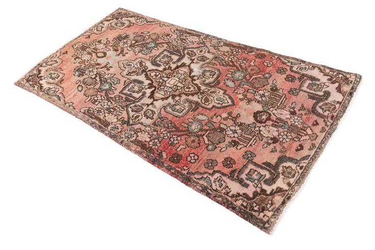 Detail image of 3' 1 x 5' 5 Hand Knotted Ultra Vintage Persian Wool Rug