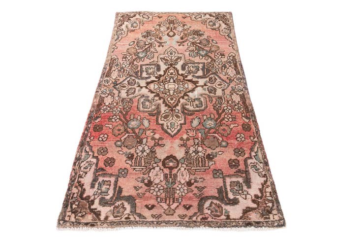 Detail image of 3' 1 x 5' 5 Hand Knotted Ultra Vintage Persian Wool Rug