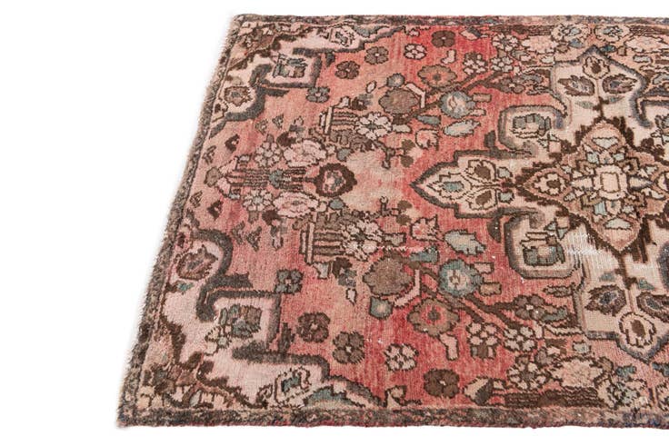 Detail image of 3' 1 x 5' 5 Hand Knotted Ultra Vintage Persian Wool Rug