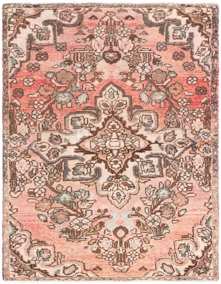 Detail image of 3' 1 x 5' 5 Hand Knotted Ultra Vintage Persian Wool Rug