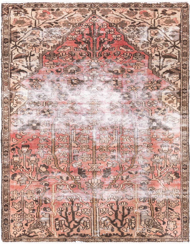 Detail image of 3' x 5' 5 Hand Knotted Ultra Vintage Persian Wool Rug