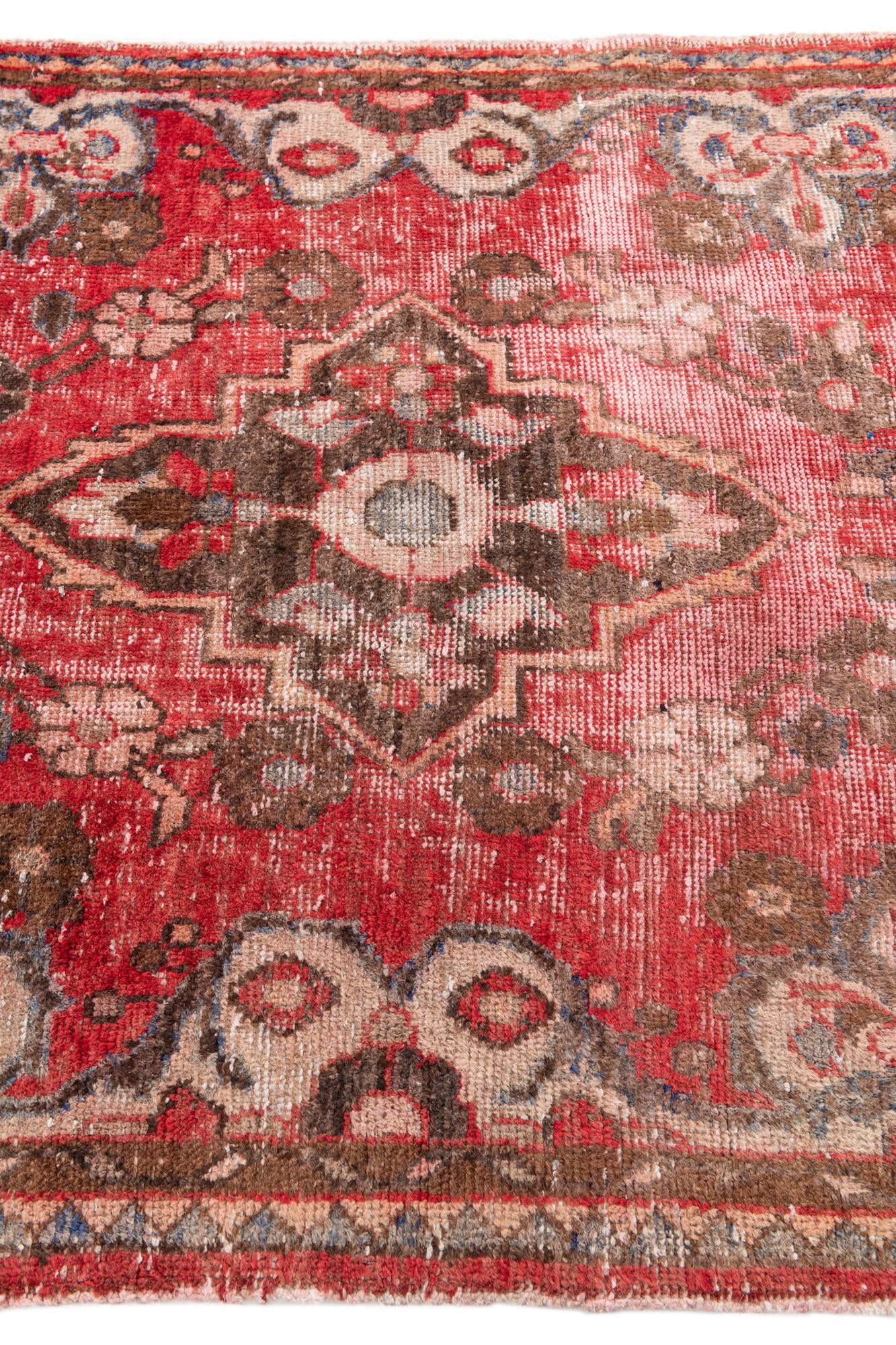 4' x 6' 3 Hand Knotted Ultra Vintage Persian Wool Rug