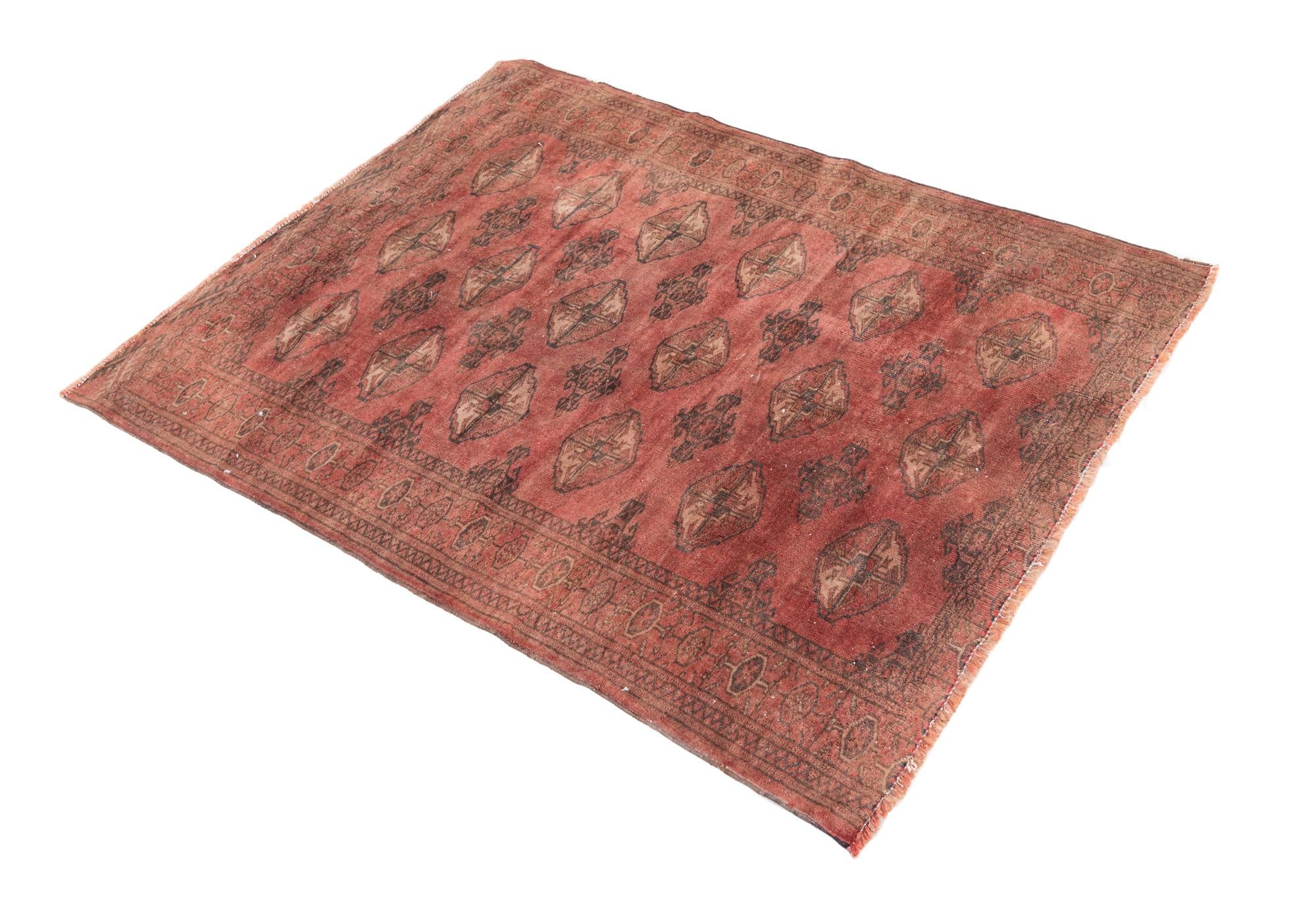 3' 3 x 4' 3 Hand Knotted Ultra Vintage Persian Wool Rug