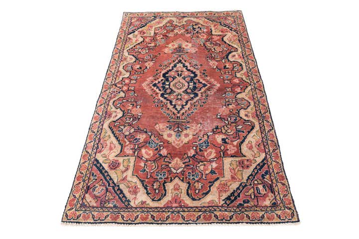 3' 3 x 5' 6 Hand Knotted Ultra Vintage Persian Wool Rug