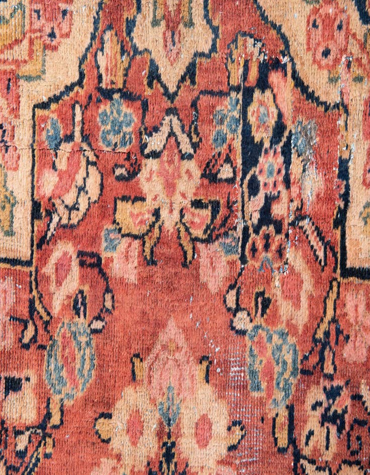 Detail image of 3' 3 x 5' 6  Hand Knotted Ultra Vintage Persian Wool Rug