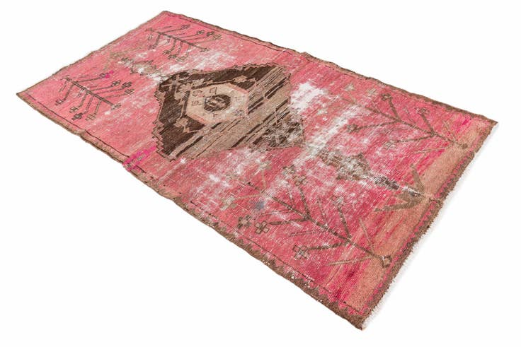 Detail image of 4' x 7' 8 Hand Knotted Ultra Vintage Persian Wool Rug