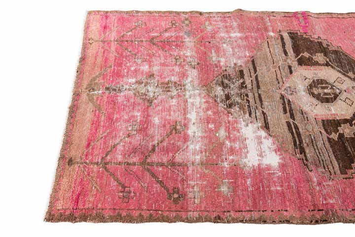 4' x 7' 8 Hand Knotted Ultra Vintage Persian Wool Rug