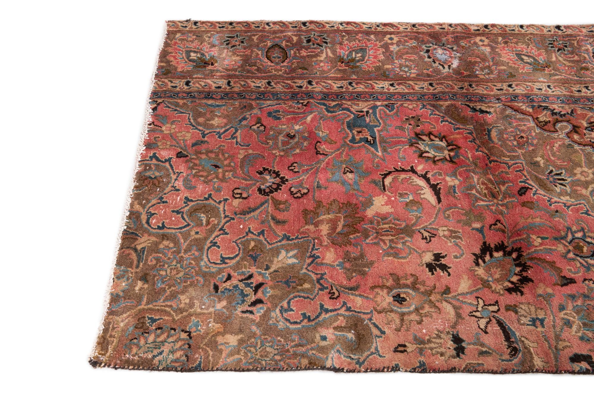 3' 9 x 5' 10 Hand Knotted Ultra Vintage Persian Wool Rug