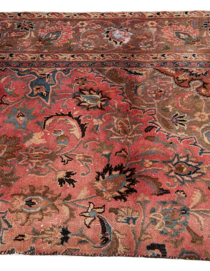 Detail image of 3' 9 x 5' 10  Hand Knotted Ultra Vintage Persian Wool Rug