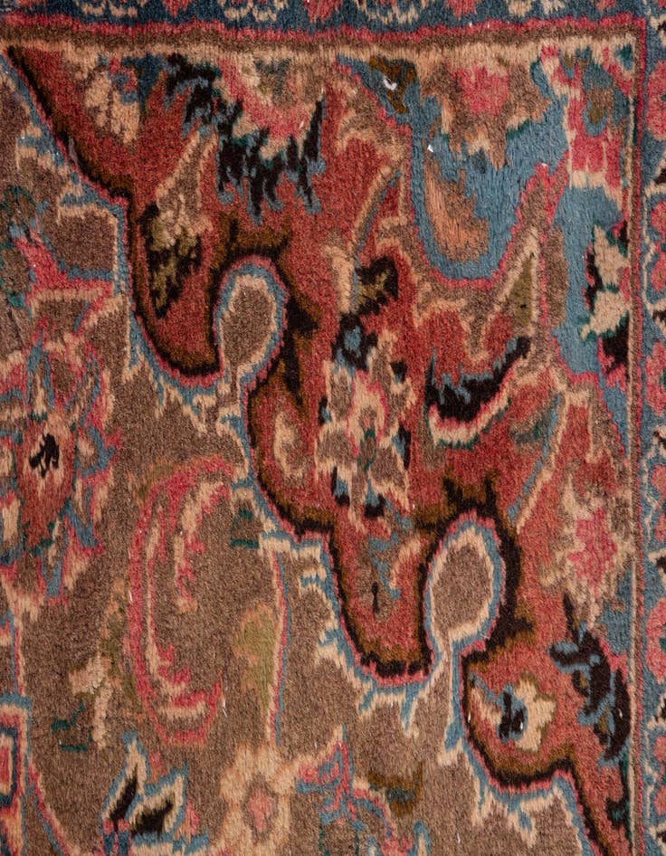 Detail image of 3' 9 x 5' 10  Hand Knotted Ultra Vintage Persian Wool Rug
