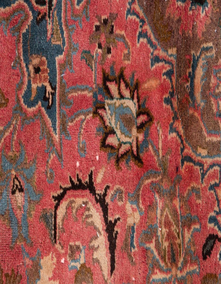 Detail image of 3' 9 x 5' 10  Hand Knotted Ultra Vintage Persian Wool Rug