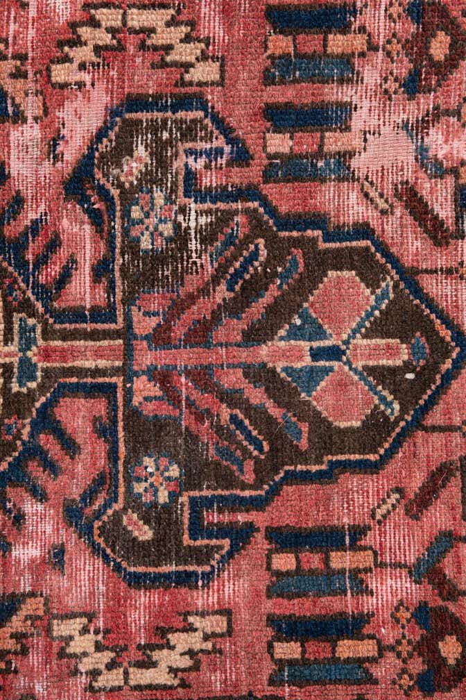 4' 7 x 6' Hand Knotted Ultra Vintage Persian Wool Rug