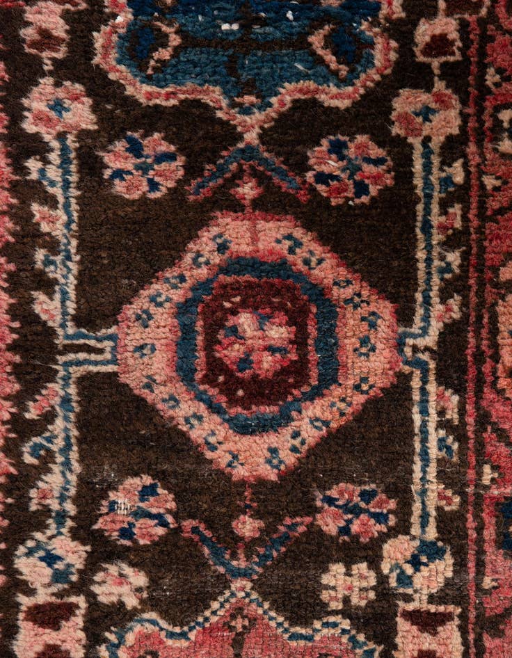 Detail image of 4' 7 x 6'  Hand Knotted Ultra Vintage Persian Wool Rug