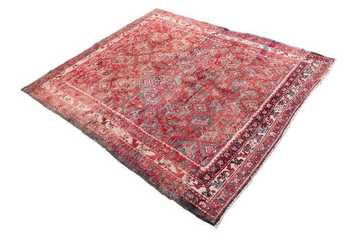 Detail image of 5' 2 x 6' 2 Hand Knotted Ultra Vintage Persian Wool Rug