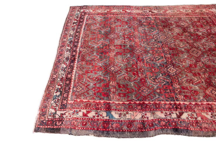 Detail image of 5' 2 x 6' 2 Hand Knotted Ultra Vintage Persian Wool Rug