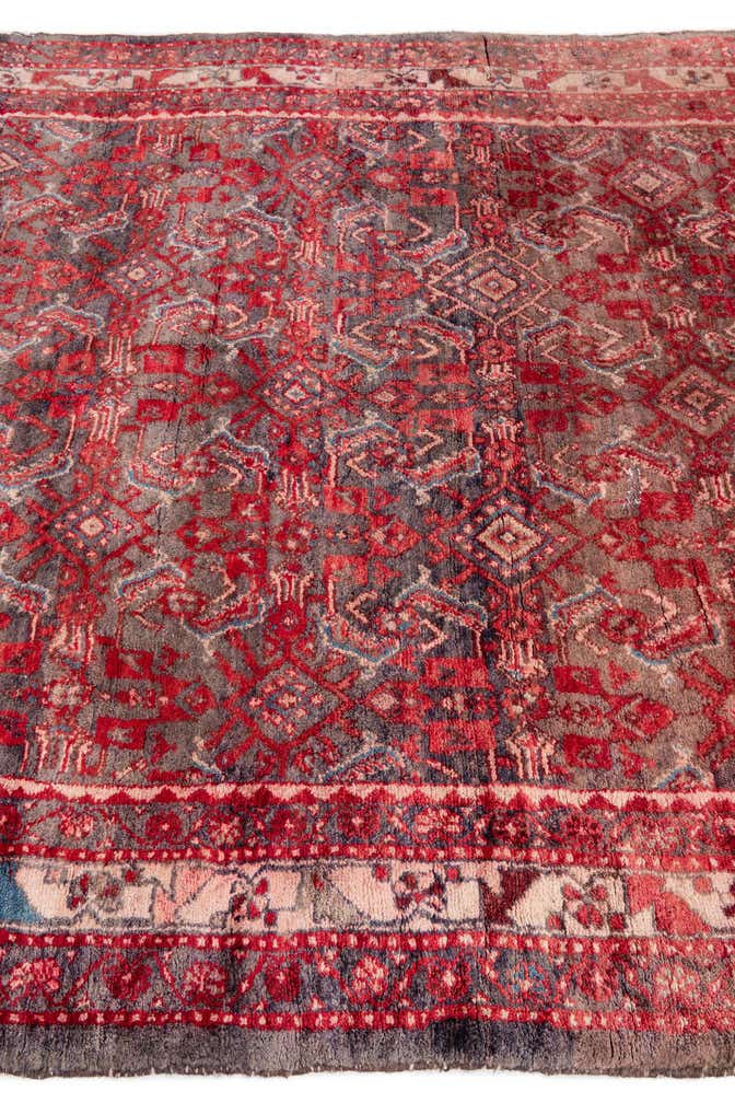 5' 2 x 6' 2 Hand Knotted Ultra Vintage Persian Wool Rug