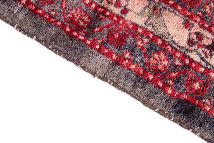 Detail image of 5' 2 x 6' 2 Hand Knotted Ultra Vintage Persian Wool Rug