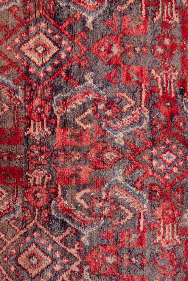Detail image of 5' 2 x 6' 2 Hand Knotted Ultra Vintage Persian Wool Rug