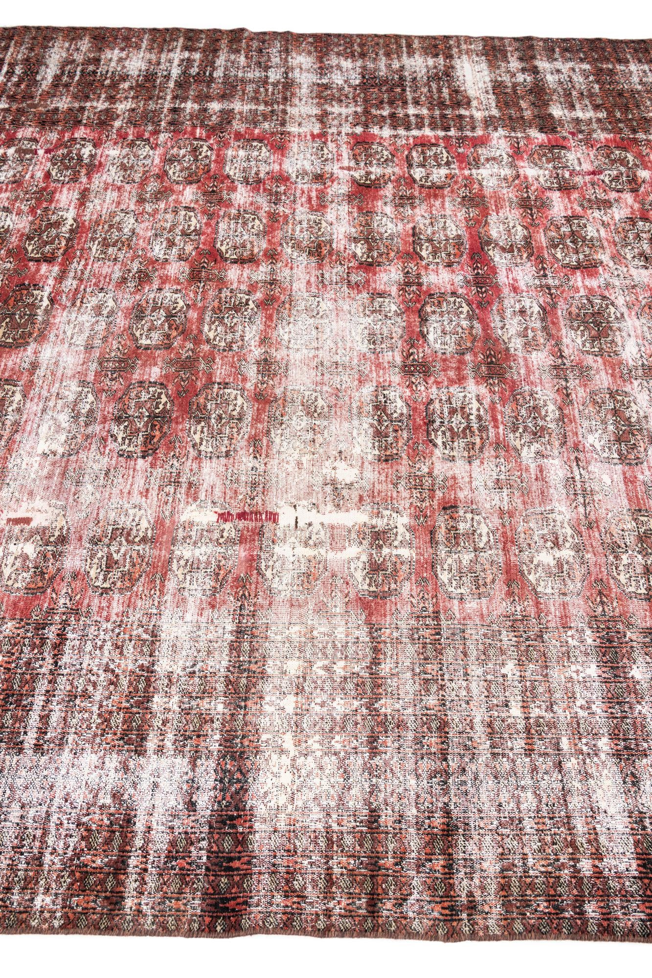 6' 9 x 10' Hand Knotted Ultra Vintage Persian Wool Rug