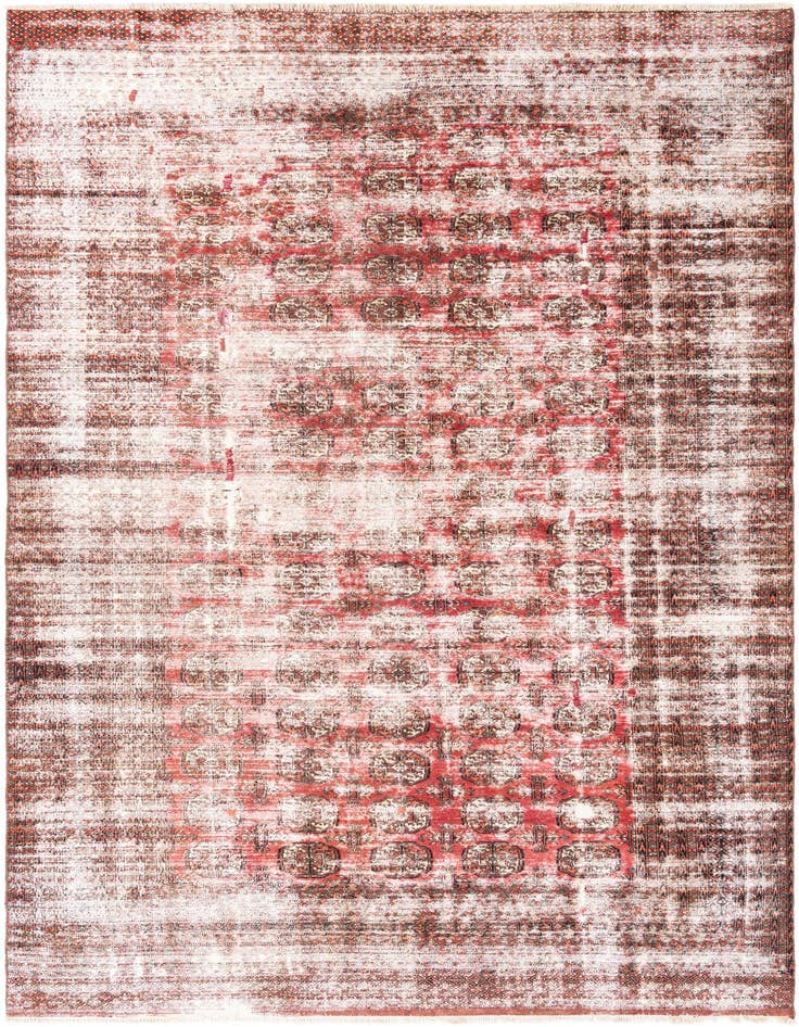 Detail image of 6' 9 x 10' Hand Knotted Ultra Vintage Persian Wool Rug