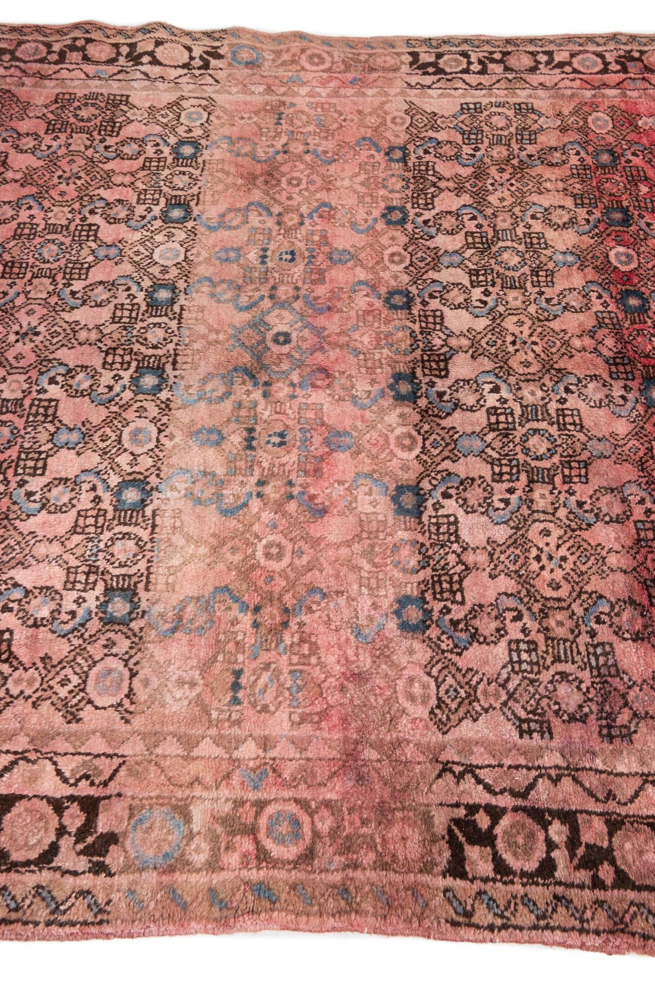 5' 2 x 9' 10 Hand Knotted Ultra Vintage Persian Wool Rug