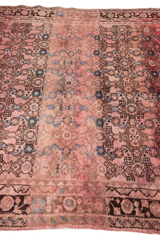 5' 2 x 9' 10 Hand Knotted Ultra Vintage Persian Wool Rug
