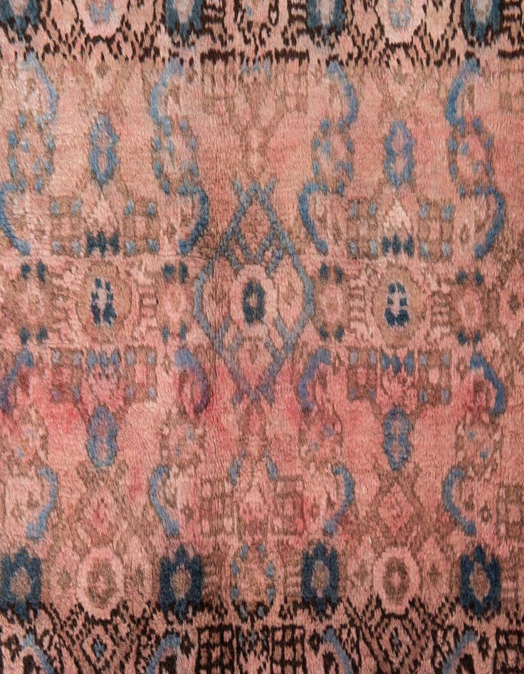 Detail image of 5' 2 x 9' 10  Hand Knotted Ultra Vintage Persian Wool Rug