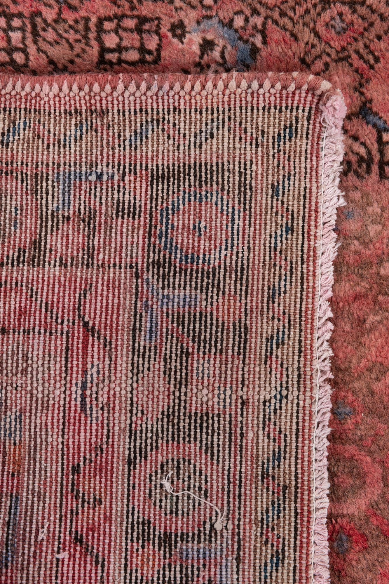5' 2 x 9' 10 Hand Knotted Ultra Vintage Persian Wool Rug