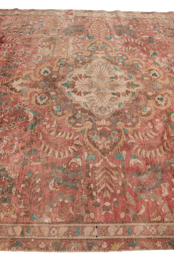 6' 5 x 10' Hand Knotted Ultra Vintage Persian Wool Rug