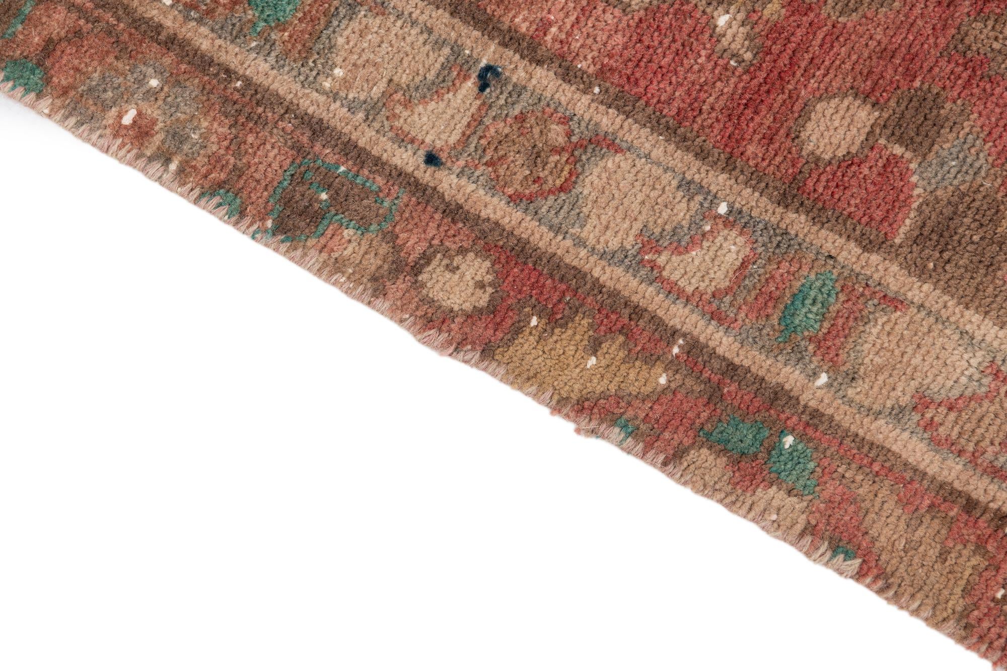 6' 5 x 10' Hand Knotted Ultra Vintage Persian Wool Rug