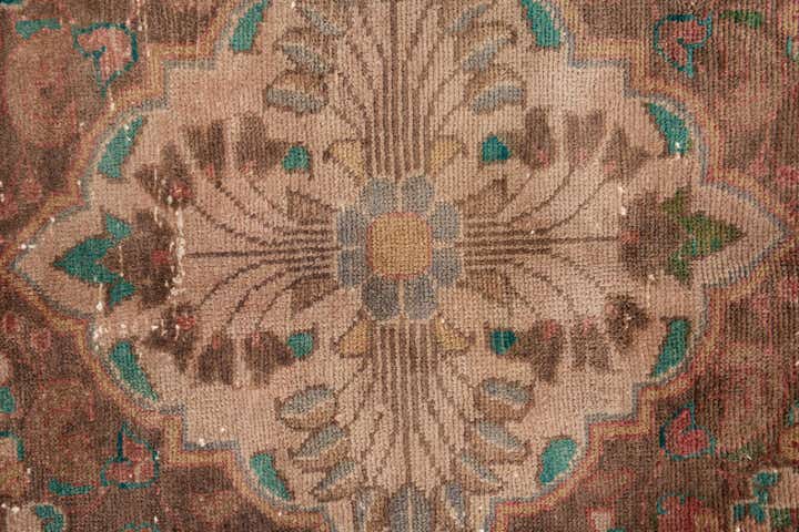 6' 5 x 10' Hand Knotted Ultra Vintage Persian Wool Rug