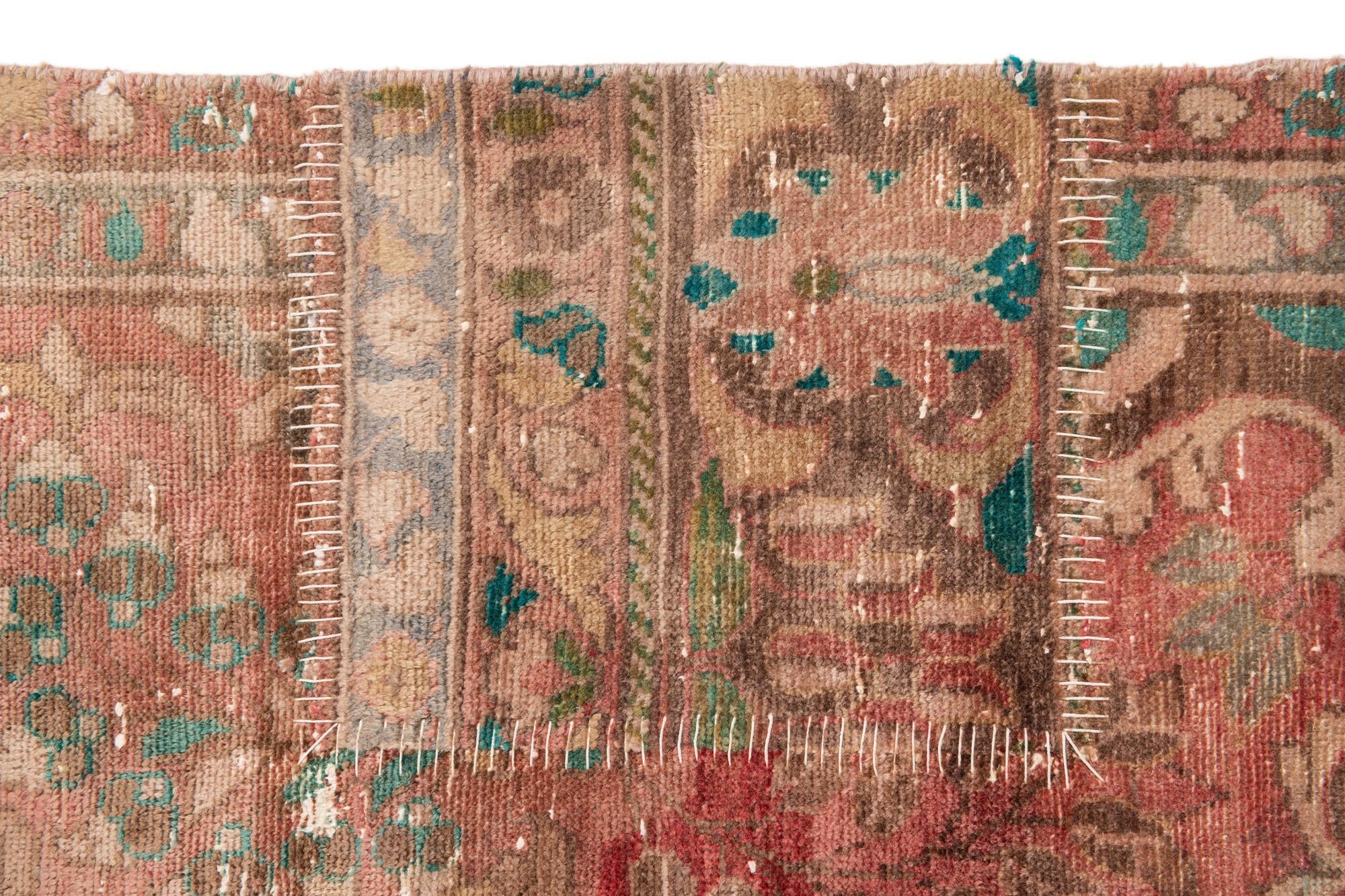6' 5 x 10' Hand Knotted Ultra Vintage Persian Wool Rug