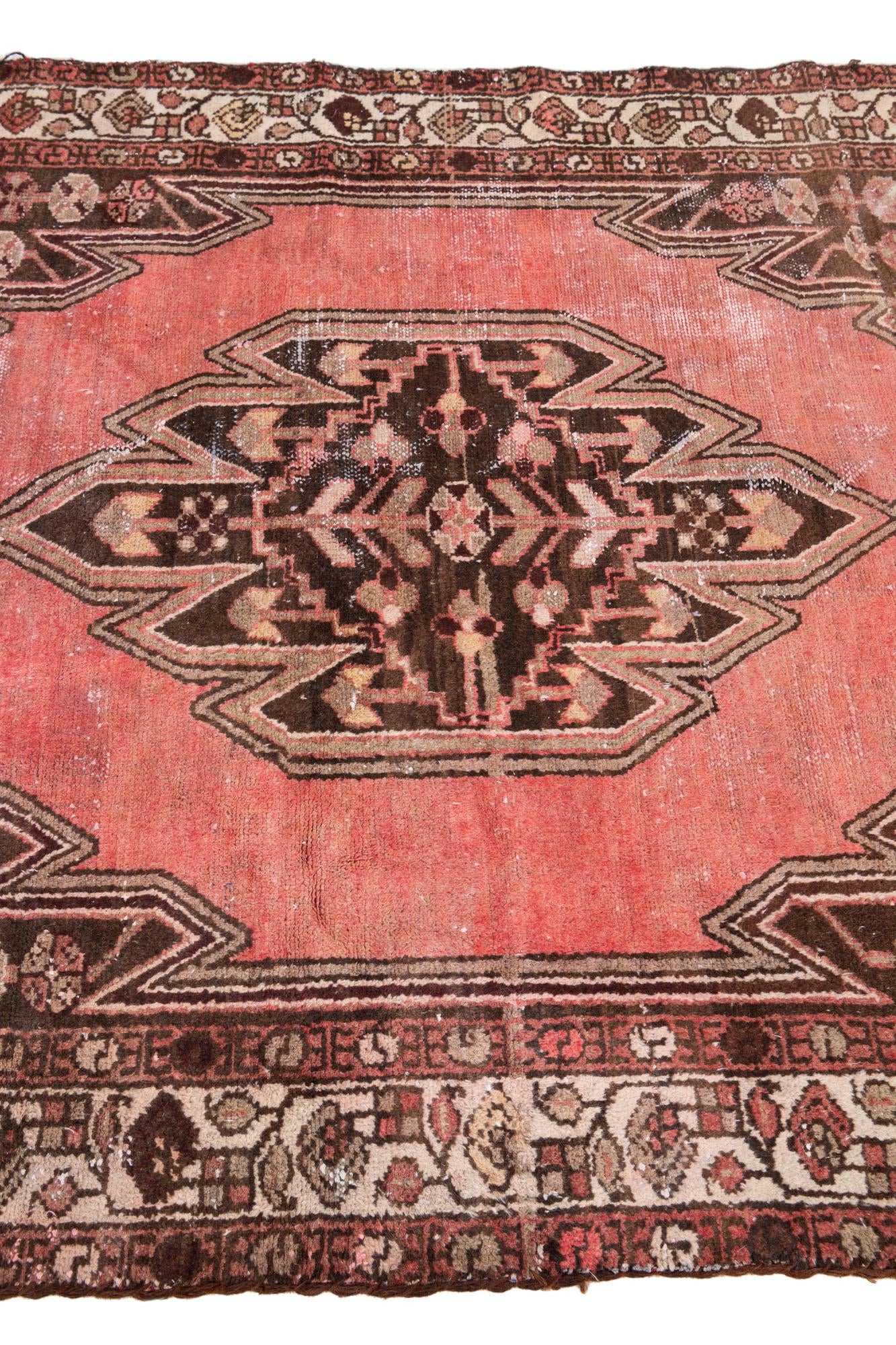4' 2 x 6' 1 Hand Knotted Ultra Vintage Persian Wool Rug