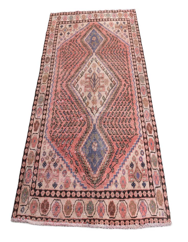 Detail image of 5' 2 x 6' 6  Hand Knotted Ultra Vintage Persian Wool Rug