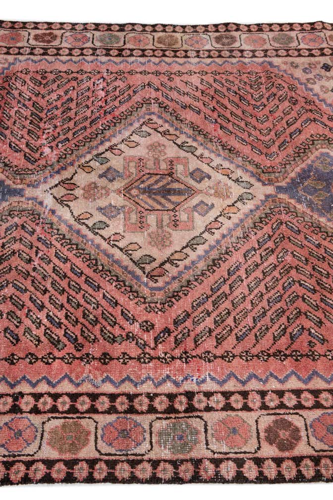 5' 2 x 6' 6 Hand Knotted Ultra Vintage Persian Wool Rug