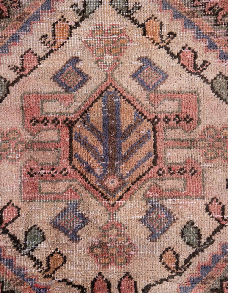 Detail image of 5' 2 x 6' 6  Hand Knotted Ultra Vintage Persian Wool Rug