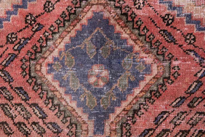 5' 2 x 6' 6 Hand Knotted Ultra Vintage Persian Wool Rug