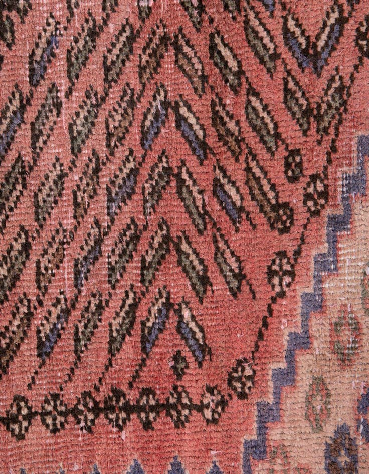 Detail image of 5' 2 x 6' 6  Hand Knotted Ultra Vintage Persian Wool Rug
