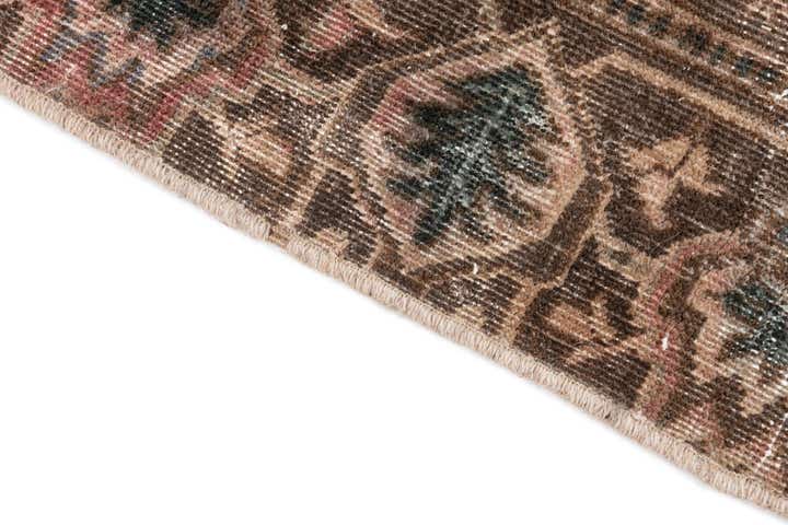 7' 1 x 9' 9 Hand Knotted Ultra Vintage Persian Wool Rug