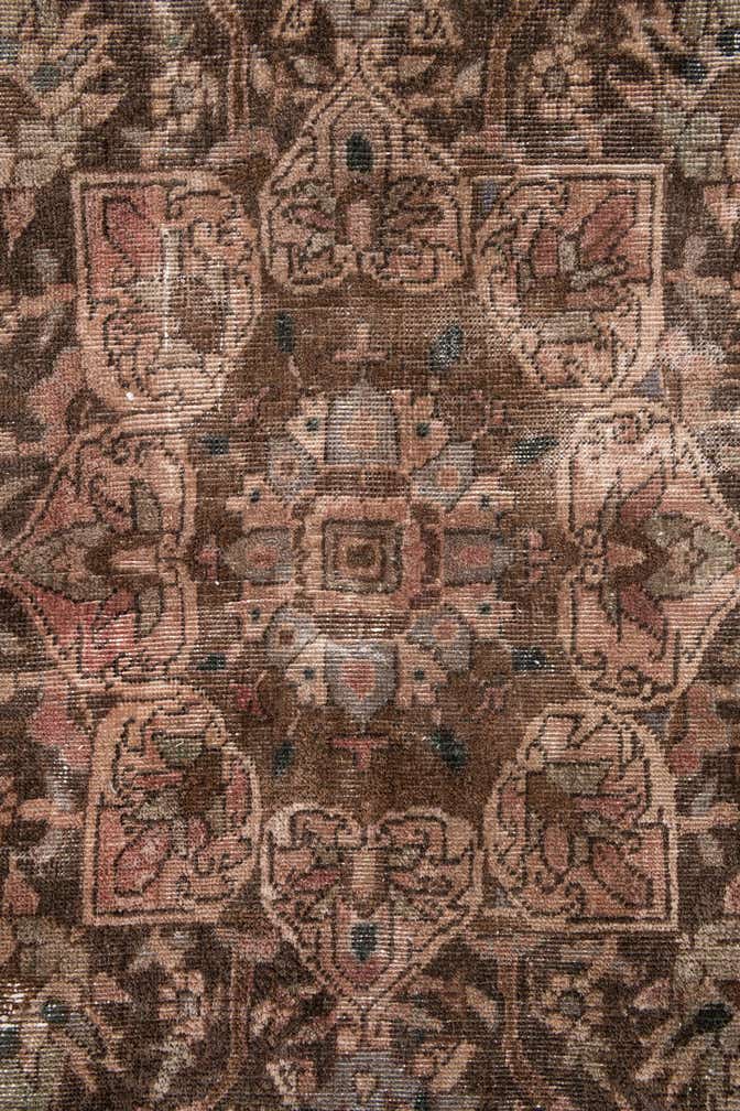 7' 1 x 9' 9 Hand Knotted Ultra Vintage Persian Wool Rug