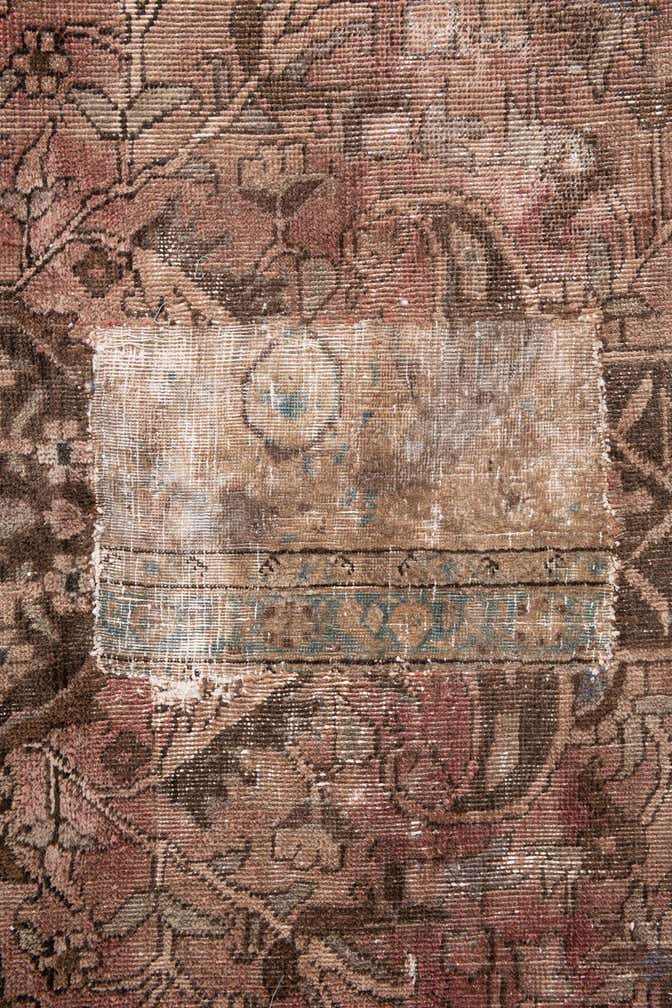 7' 1 x 9' 9 Hand Knotted Ultra Vintage Persian Wool Rug