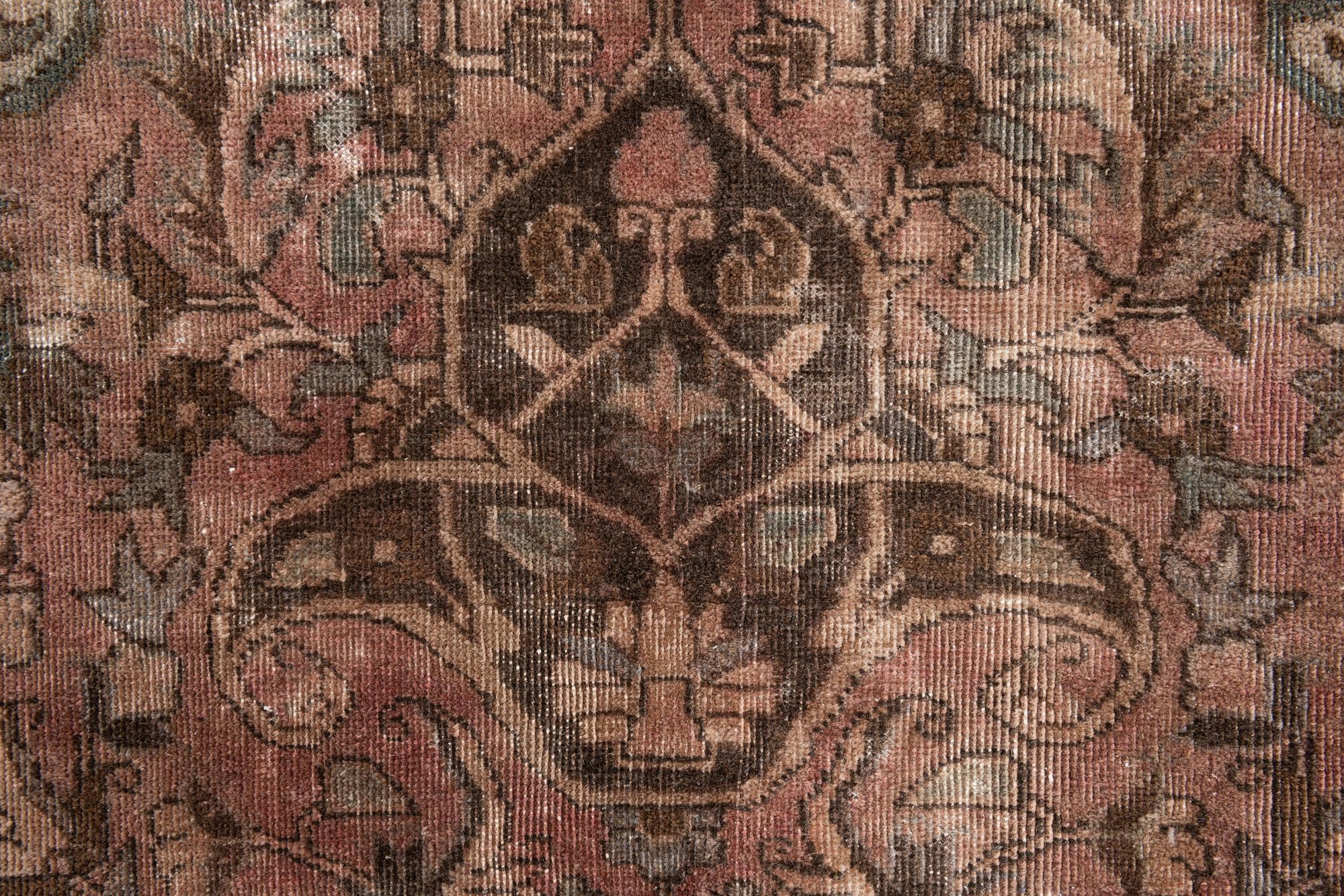 7' 1 x 9' 9 Hand Knotted Ultra Vintage Persian Wool Rug