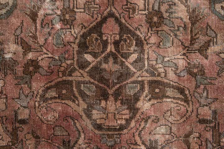7' 1 x 9' 9 Hand Knotted Ultra Vintage Persian Wool Rug