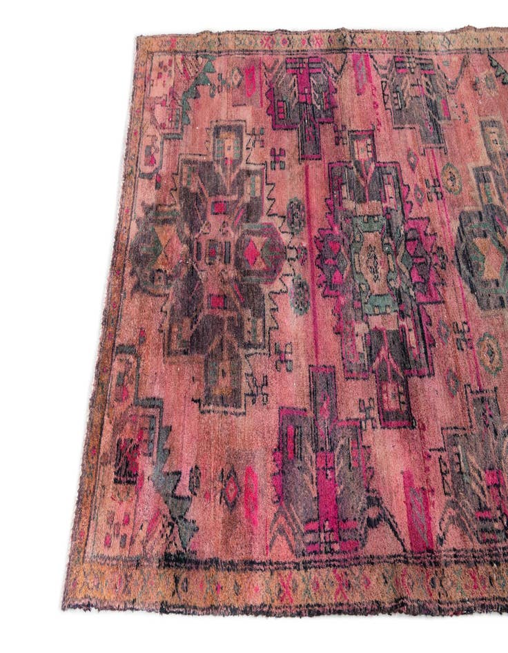 Detail image of 4' 2 x 6'  Hand Knotted Ultra Vintage Persian Wool Rug