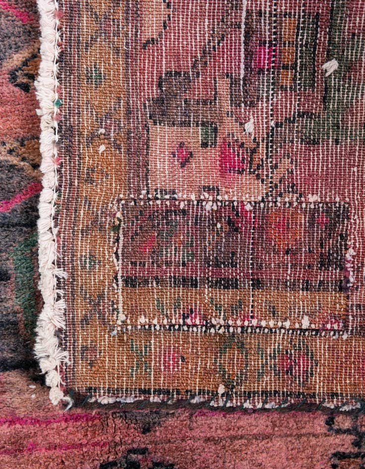 Detail image of 4' 2 x 6'  Hand Knotted Ultra Vintage Persian Wool Rug