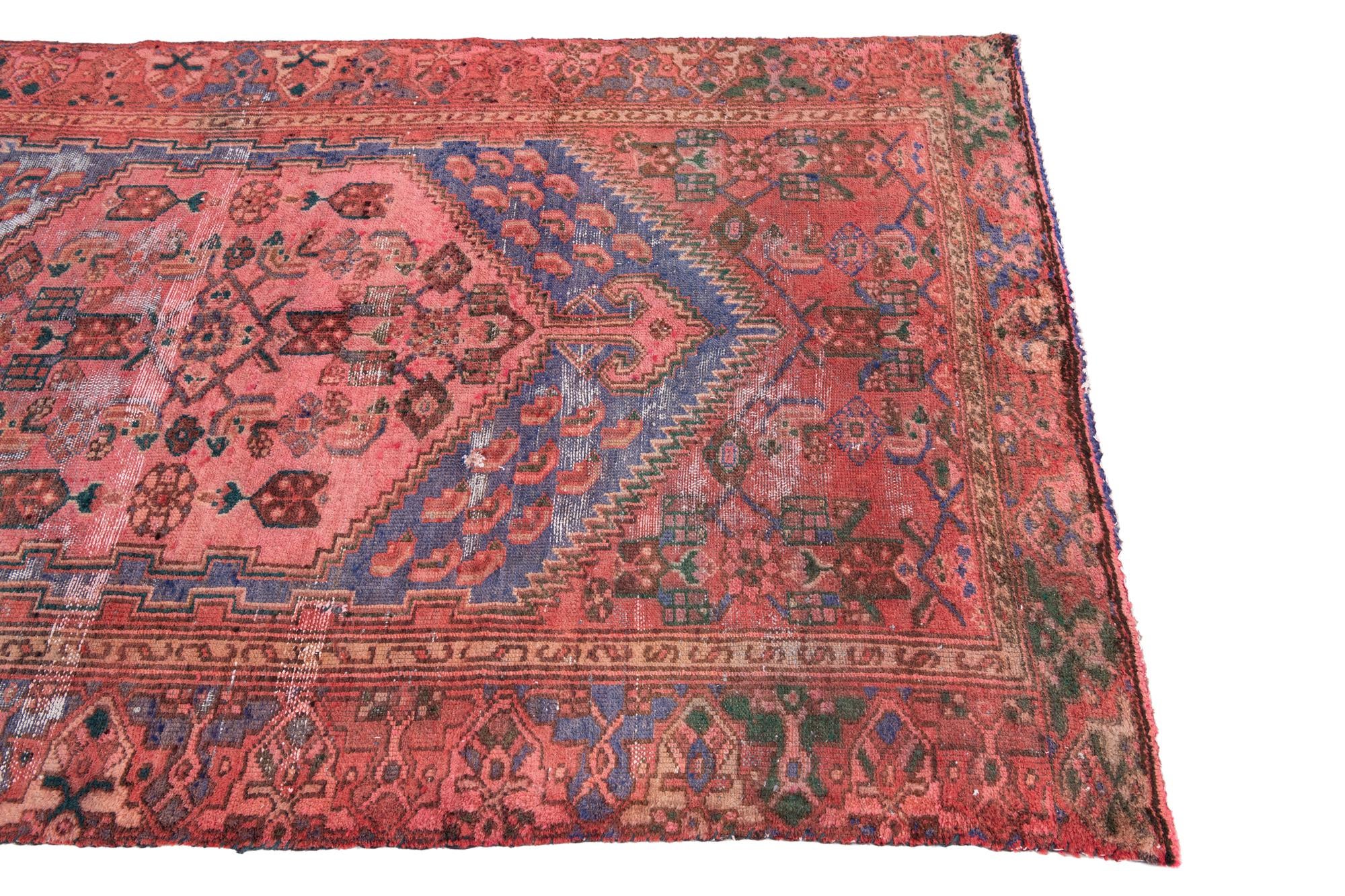 4' x 6' 10 Hand Knotted Ultra Vintage Persian Wool Rug