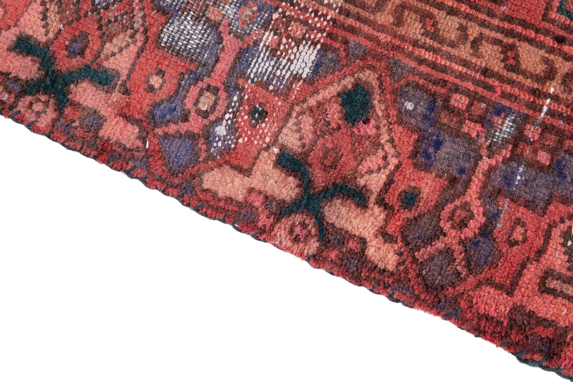 4' x 6' 10 Hand Knotted Ultra Vintage Persian Wool Rug