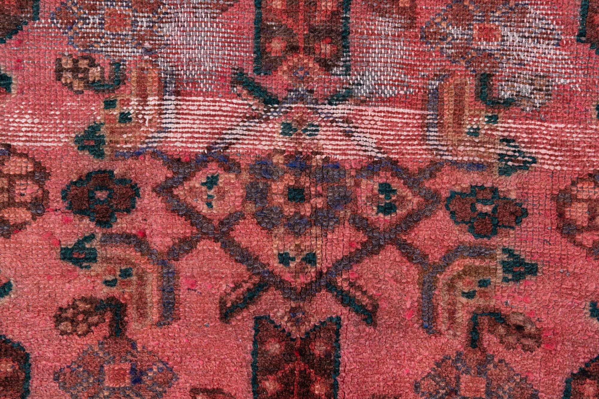 4' x 6' 10 Hand Knotted Ultra Vintage Persian Wool Rug